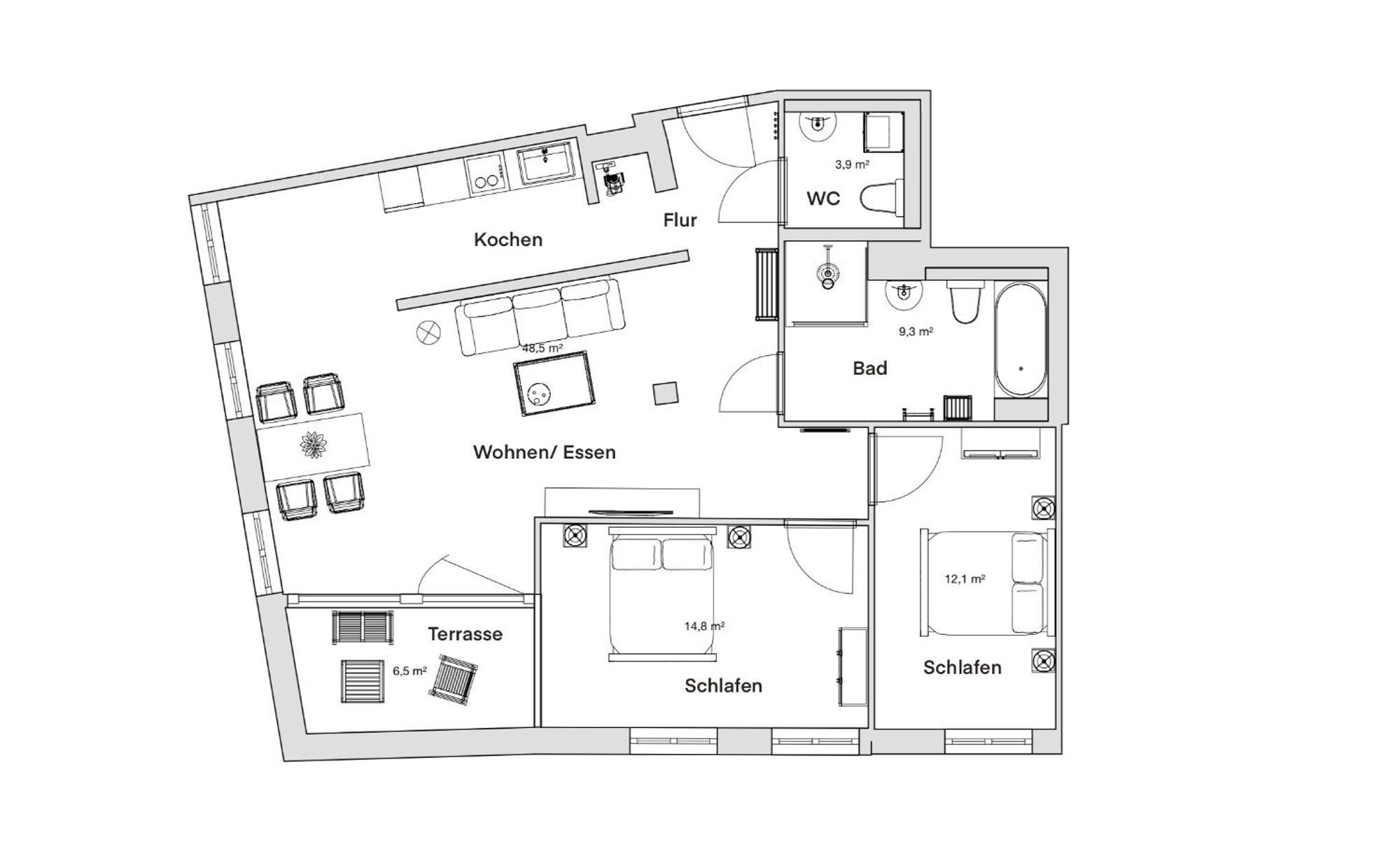 Pineapple Apartments Dresden Altstadt IV - 91 Qm - 1X Free Parking المظهر الخارجي الصورة